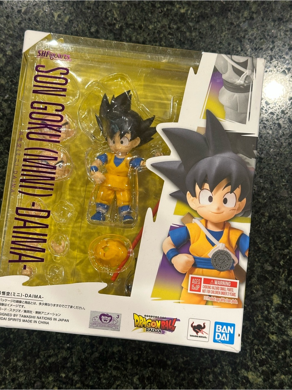 SHFiguarts Dragon Ball Daima son Goku mini Figure Bandai open with box